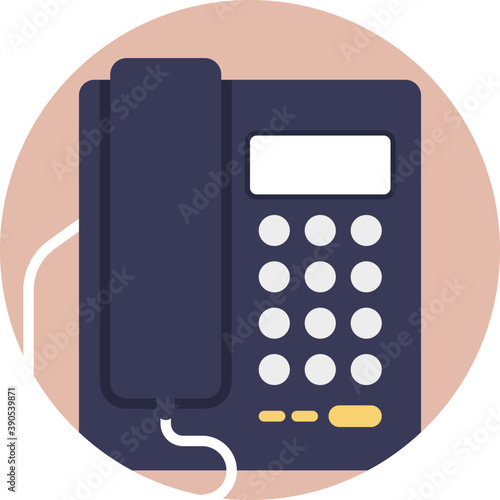 
A landline telephone also called retro phone
