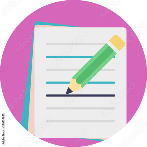 
Communication by hand written letter, correspondence 
