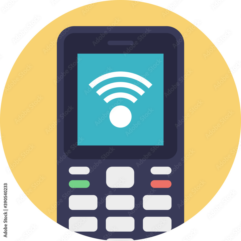 Smartphone device with wifi signals sign, mobile hotspot
Smartphone device with wifi signals sign, mobile hotspot