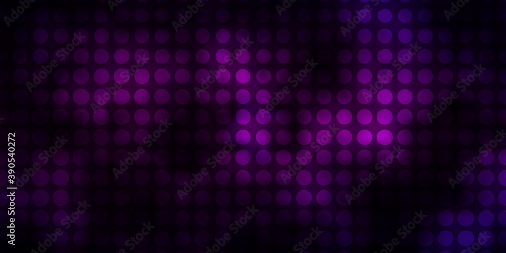 Dark Pink, Blue vector background with circles.