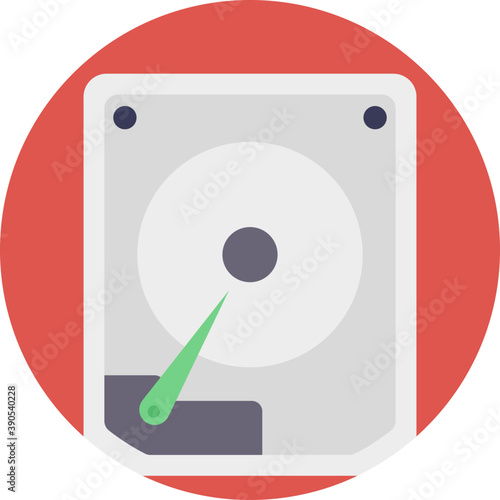 
A fixed data storage device called hard disk
