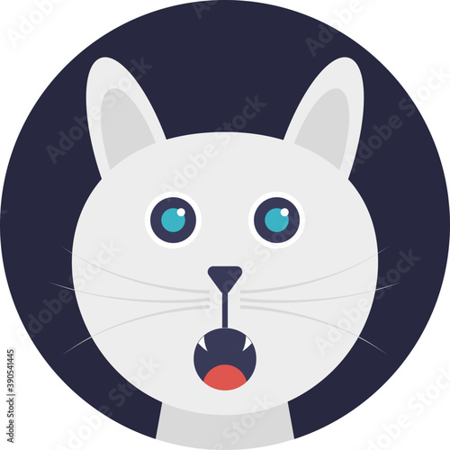 
Cat with strange expressions 
