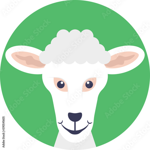 
Lamb, it may refer to a young sheep 
