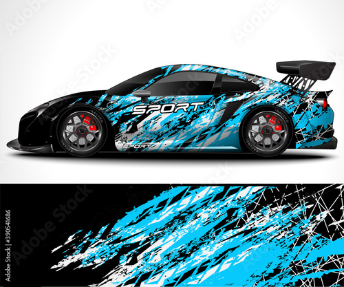 Racing sport car Wrap design and vehicle livery