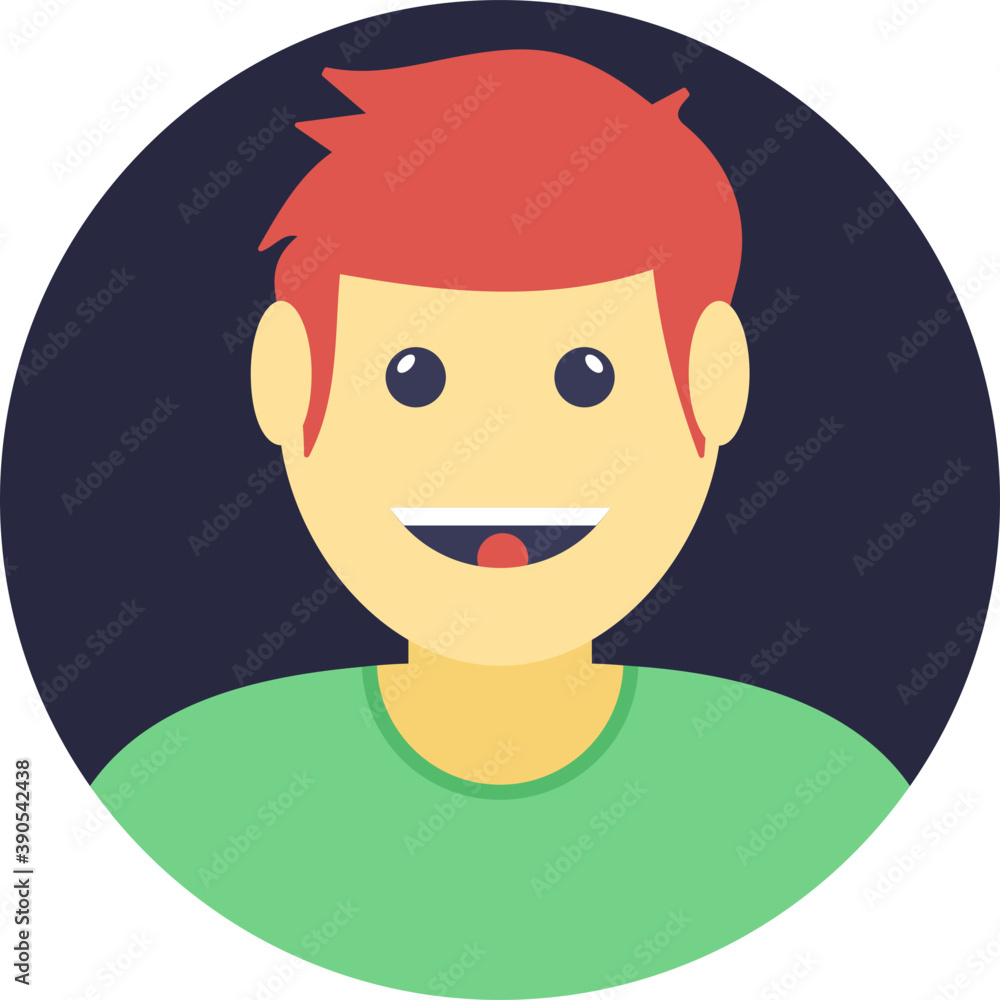 
A person’s avatar symbol of customer or user
