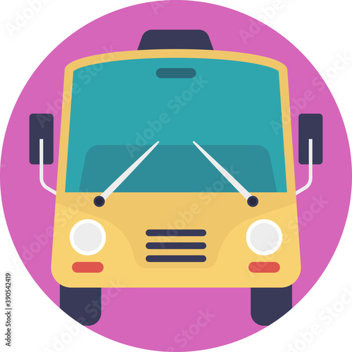 
A road transport bus, school or passenger bus
