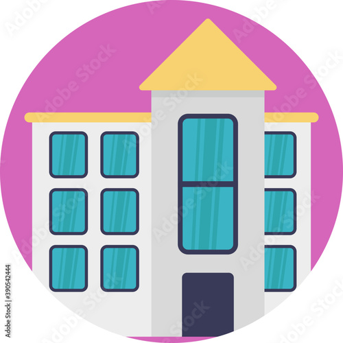 
A big residential building, large family house
