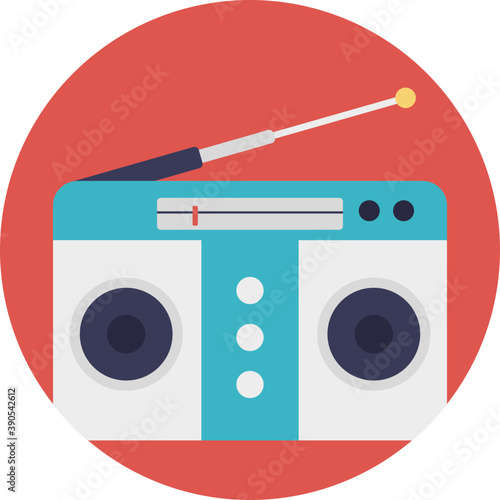 Favorite genres and songs with this radio design icon 