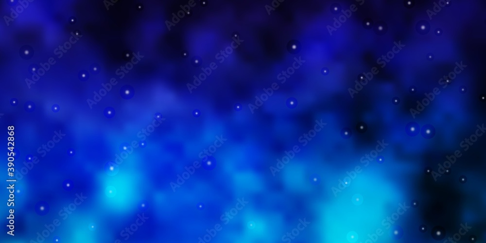 Dark Pink, Blue vector pattern with abstract stars.