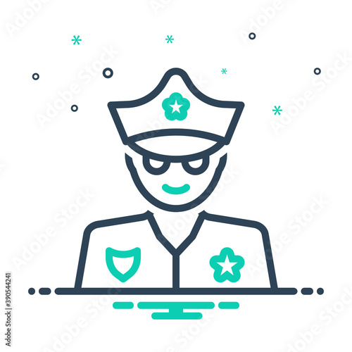Mix icon for cop
