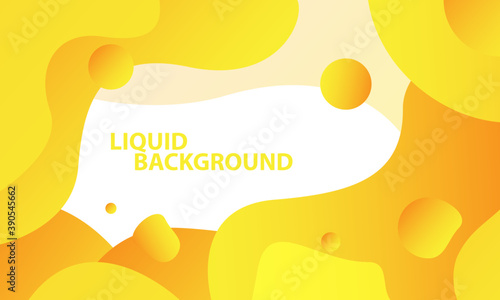 Liquid color background design. Fluid gradient shapes composition. Orange fluid shapes composition with trendy gradients. Vector illustration