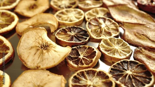 sliced dried fruit pieces