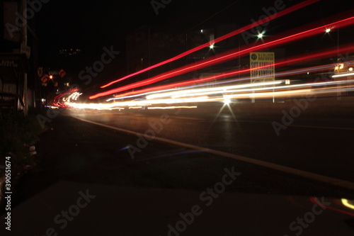 night traffic on the highway