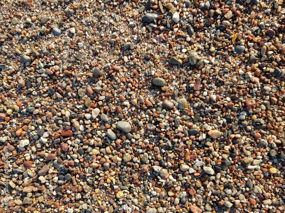 Stones and sand on the seashore Stones and sand on the seashore