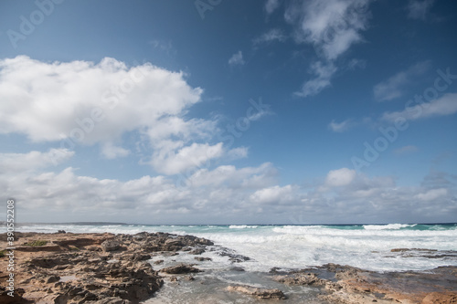 Seascape. Sunny summer day.