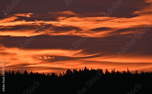 clouds at sunrise in the environment