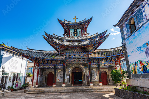 Catholic Church in Dali Ancient City, Yunnan, China