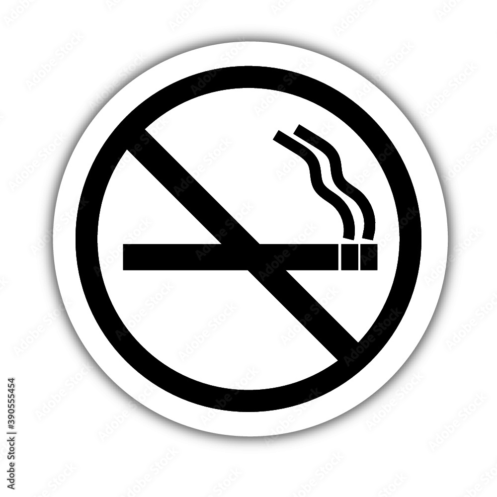 Simple no smoking sign - black - vector art illustration - grouped and layered - new november 2020 Simple no smoking sign - black - vector art illustration - grouped and layered - new november 2020