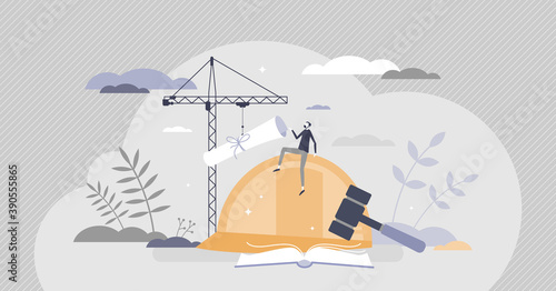 Labor law as worker, trade union and employer regulation tiny person concept