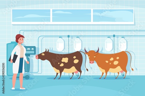 Mechanized Milking Flat Composition