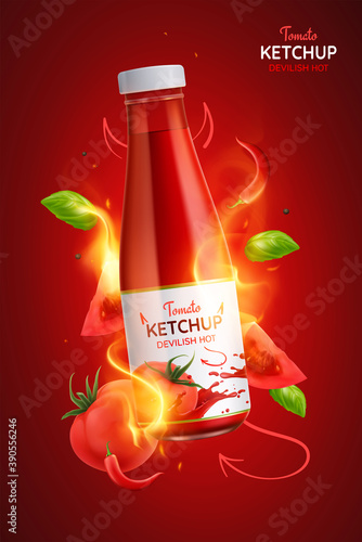 Tomato Hot Ketchup Poster