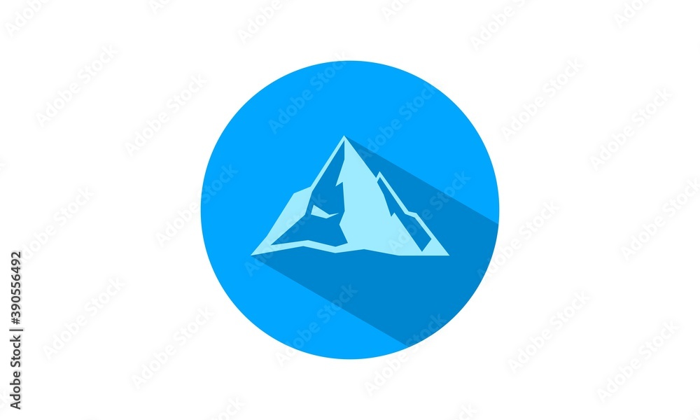Ice mountain illustration vector icon Ice mountain illustration vector icon