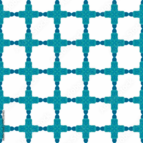 Repeating striped hand drawn border. Blue elegant 
