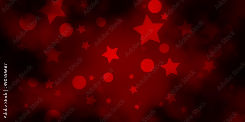 Dark Orange vector background with circles, stars. Dark Orange vector background with circles, stars.