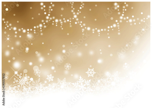 クリスマスイルミネーション_淡いキラキラ背景