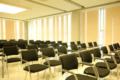 Conference room and empty chairs