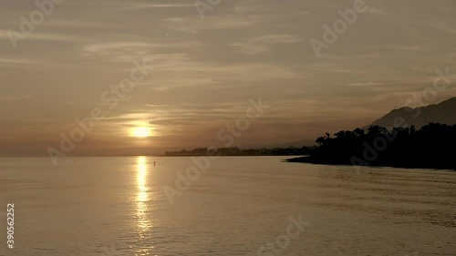 Sunset Paddle Boarder