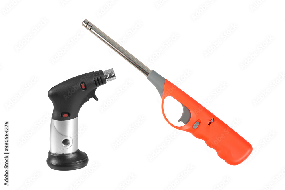 Gas lighter gun for gas-stove on a white background Gas lighter gun for gas-stove on a white background