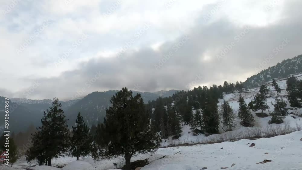 beautiful shot of the mountain side from inside the car beautiful shot of the mountain side from inside the car