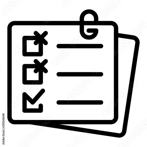 To do list agitation icon. Outline to do list agitation vector icon for web design isolated on white background