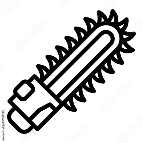 Bush electric saw icon. Outline bush electric saw vector icon for web design isolated on white background