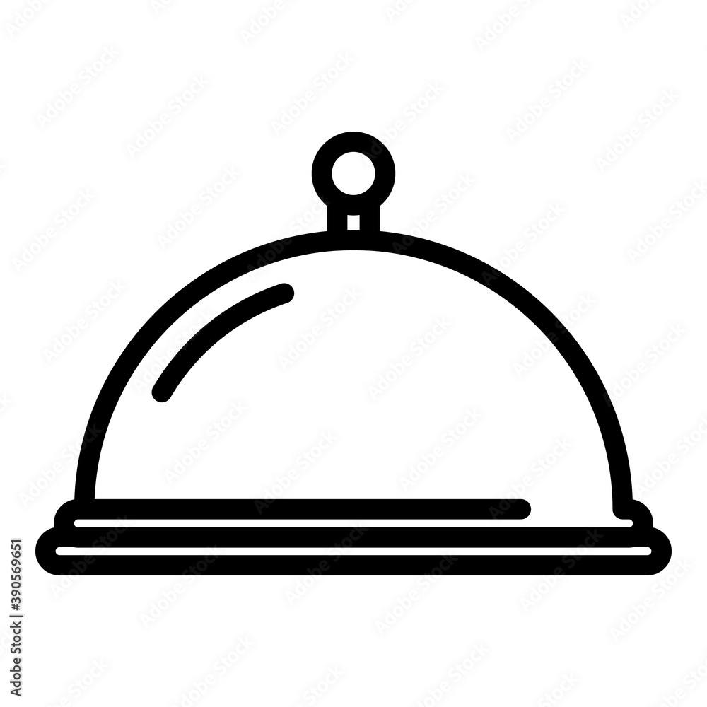 Restaurant tray icon. Outline restaurant tray vector icon for web design isolated on white background Restaurant tray icon. Outline restaurant tray vector icon for web design isolated on white background