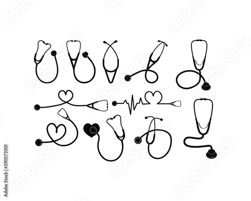 Stethoscope Clipart Vector Illustration