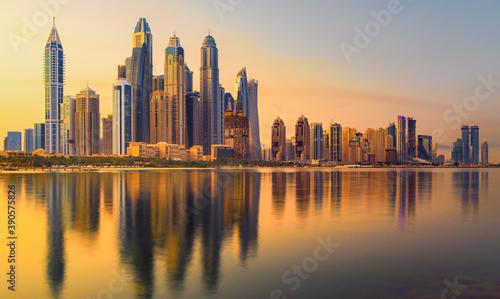 Amazing Dubai Marina skyline at sunset, United Arab Emirates © Rastislav Sedlak SK