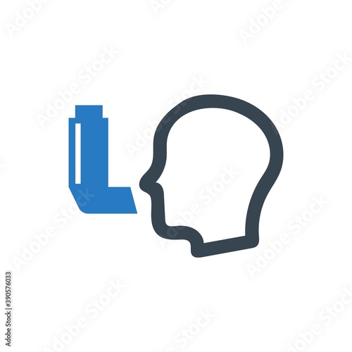 Asthma inhaler icon