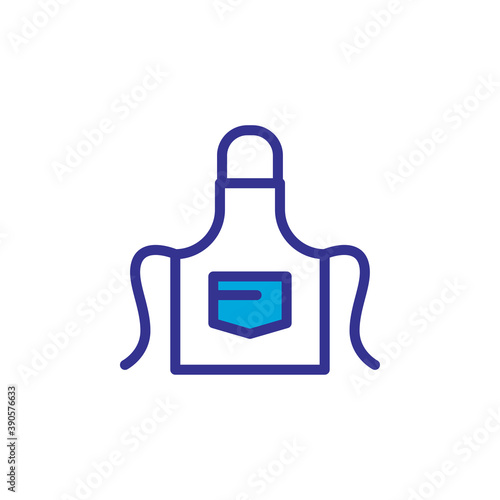 apron icon vector design trendy