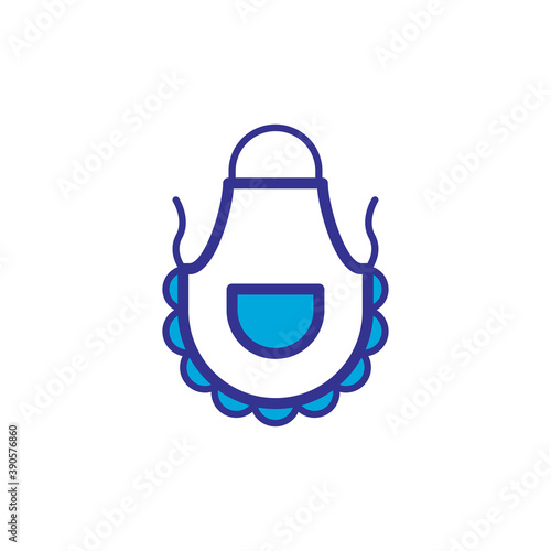 apron icon vector design trendy