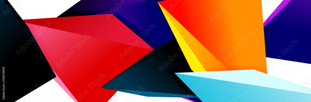 Triangle mosaic abstract background, 3d triangular low poly shapes. Geometric vector illustration for covers, banners, flyers and posters and other Triangle mosaic abstract background, 3d triangular low poly shapes. Geometric vector illustration for covers, banners, flyers and posters and other