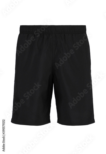Black classic shorts. Front view