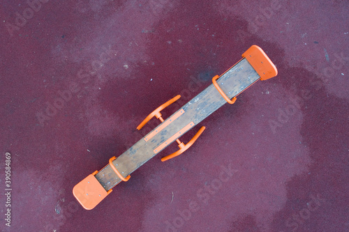 Top view of the children's double swing.