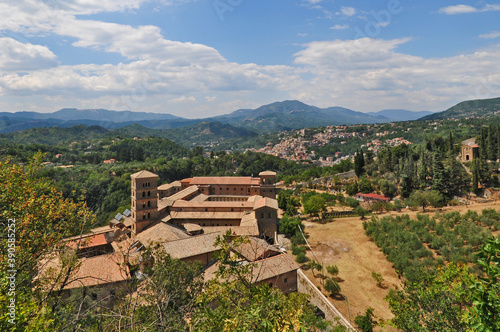 Subiaco, il Monastero di Santa Scolastica e la veduta della valle