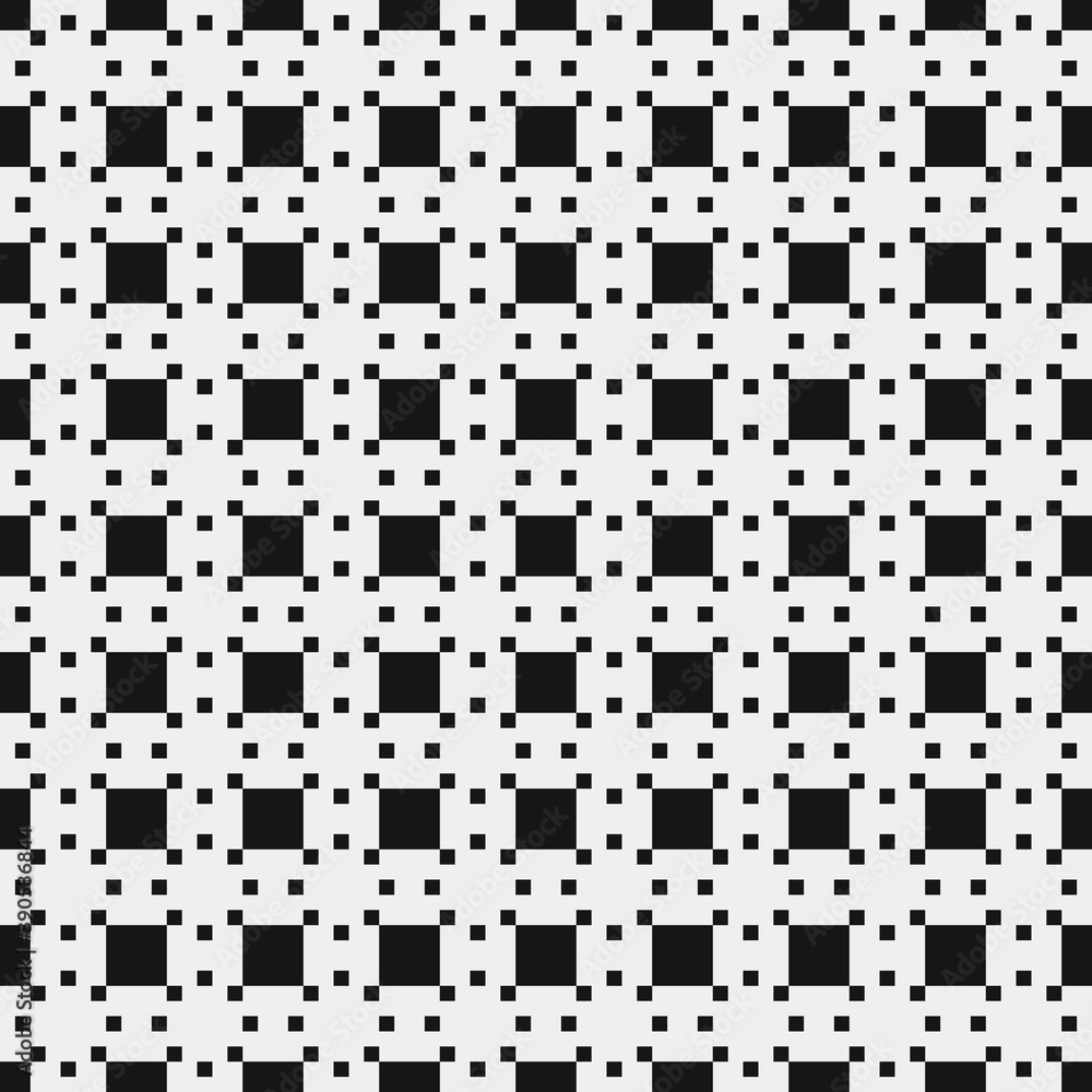 Fototapeta premium Abstract Cross Pattern Dots Logo generative computational art illustration