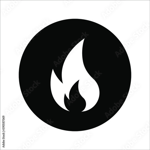 Fire flame icon vector illustration design template