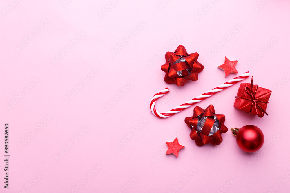 Christmas or new year flat lay, Christmas or new year flat lay,