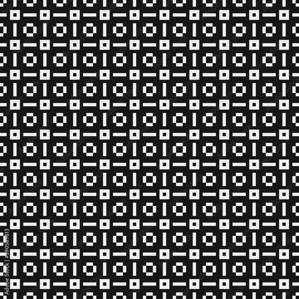 Fototapeta premium Abstract Cross Pattern Dots Logo generative computational art illustration