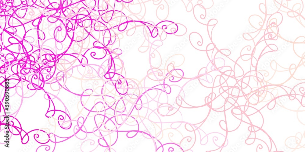 Light Pink vector layout with curves.